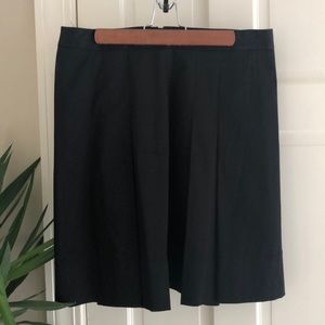 LOFT Black Pleated Skirt Size 12